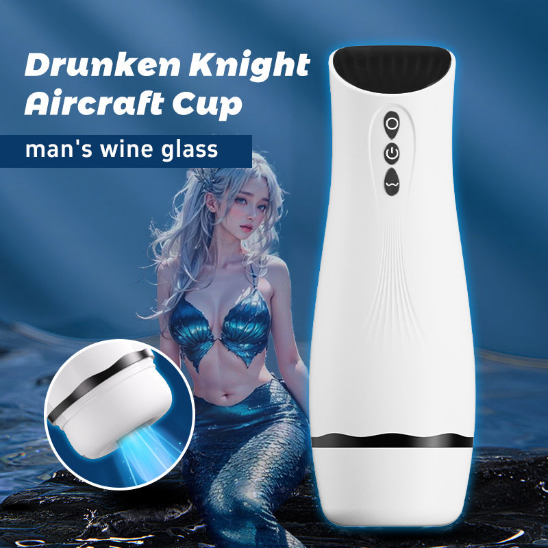Night Sakura Drunken Knight Airplane Cup Electric Fully Automatic 10 Frequency Vibration Sucking Male Masturbator