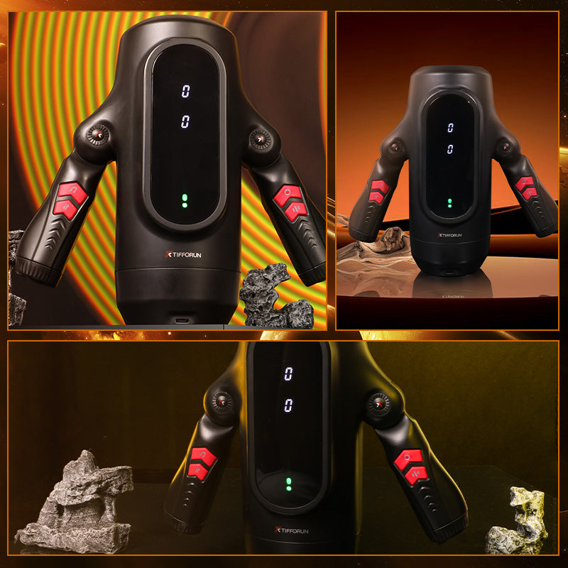 Night Cherry King Kong Fully Automatic Men's Telescopic Rotating Heating and Health Removal Massage Device for Middle aged and Elderly Intelligent Health Adjustment