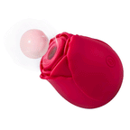Rose-Patterned Clitoral Stimulator, 7-Speed Suction Bullet Vibrator