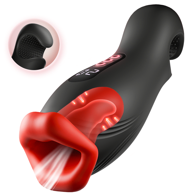 Enchantment - 9 Vibrations 4 Suctions Clamping Suction Oral Simulation Male Masturbator