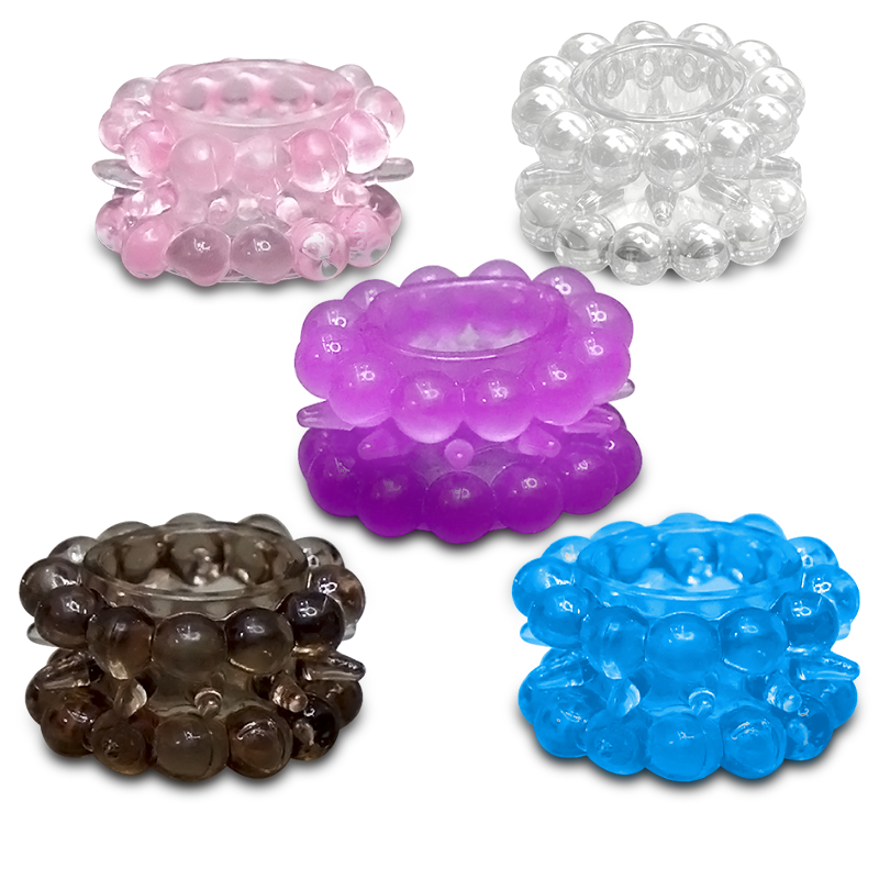 Men's Lock Essence Ring Sex Reusable Burr Wolf Teeth Set Invisible Sheep Eye Ring Condom Adult Products Couple