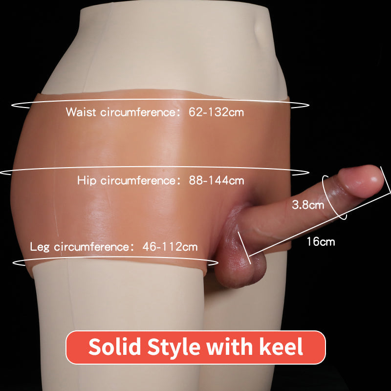 Strap-On Realistic Dildo – Solid Wearable Lesbian Couples Pleasure Toy