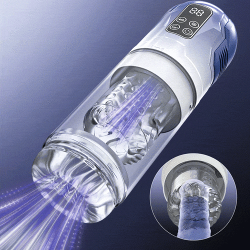 Iron Man 7 Thrusting And Rotating Suction Masturbator Pocket Pussy Male Masturbators