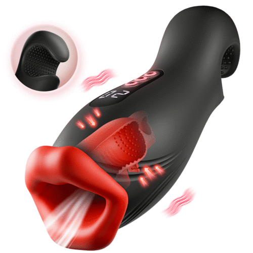 Enchantment - 9 Vibrations 4 Suctions Clamping Suction Oral Simulation Male Masturbator