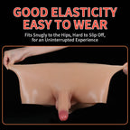 Strap-On Realistic Dildo – Solid Wearable Lesbian Couples Pleasure Toy