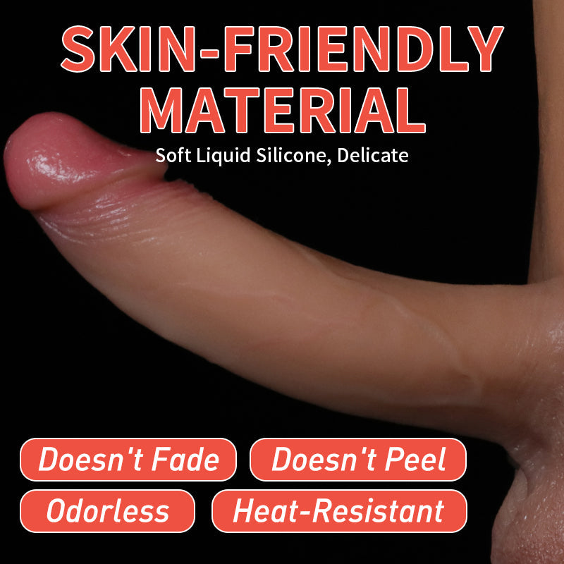 Strap-On Realistic Dildo – Solid Wearable Lesbian Couples Pleasure Toy