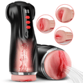Daphne - 3 Sleeves Pocket Pussy Penis Pump with 9 Sucking & 9 Vibrating Male Masturbator