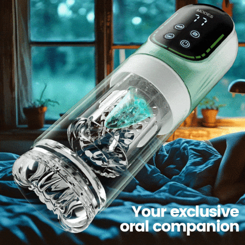 【Free Lube！】Heaven - 4-in-1 Rotating Thrusting Suction Masturbator