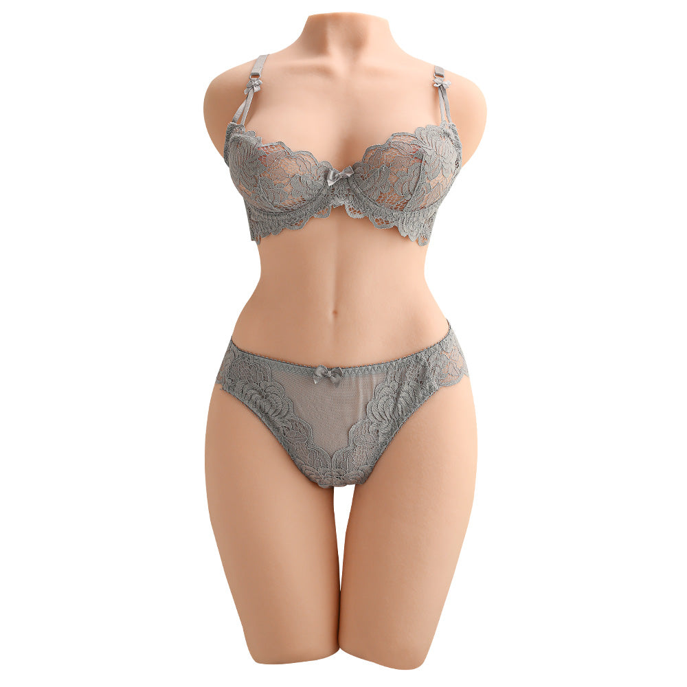 Lauren Men's Full Body Doll Solid Half Body Inverted Masturbator Male Toy