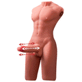 Jackson 17.63LB 6.69Inch Electric PulseThrusting Vibrating Dildo Tan Skin Male Torso Sex Doll    sku：SQ-MAR30023-X9440K