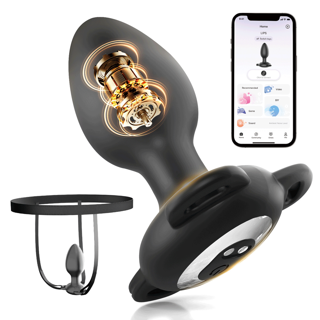 Barnes Wears Anal Plug APP Vibrating Remote-Controlled G-Spot Self-Stimulation Toy for Outdoor Use