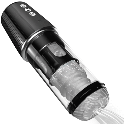 Newvibe 5 Rotating 5 Sucking 7 Vibrating Masturbator & Training 2 IN 1 Adult Toys