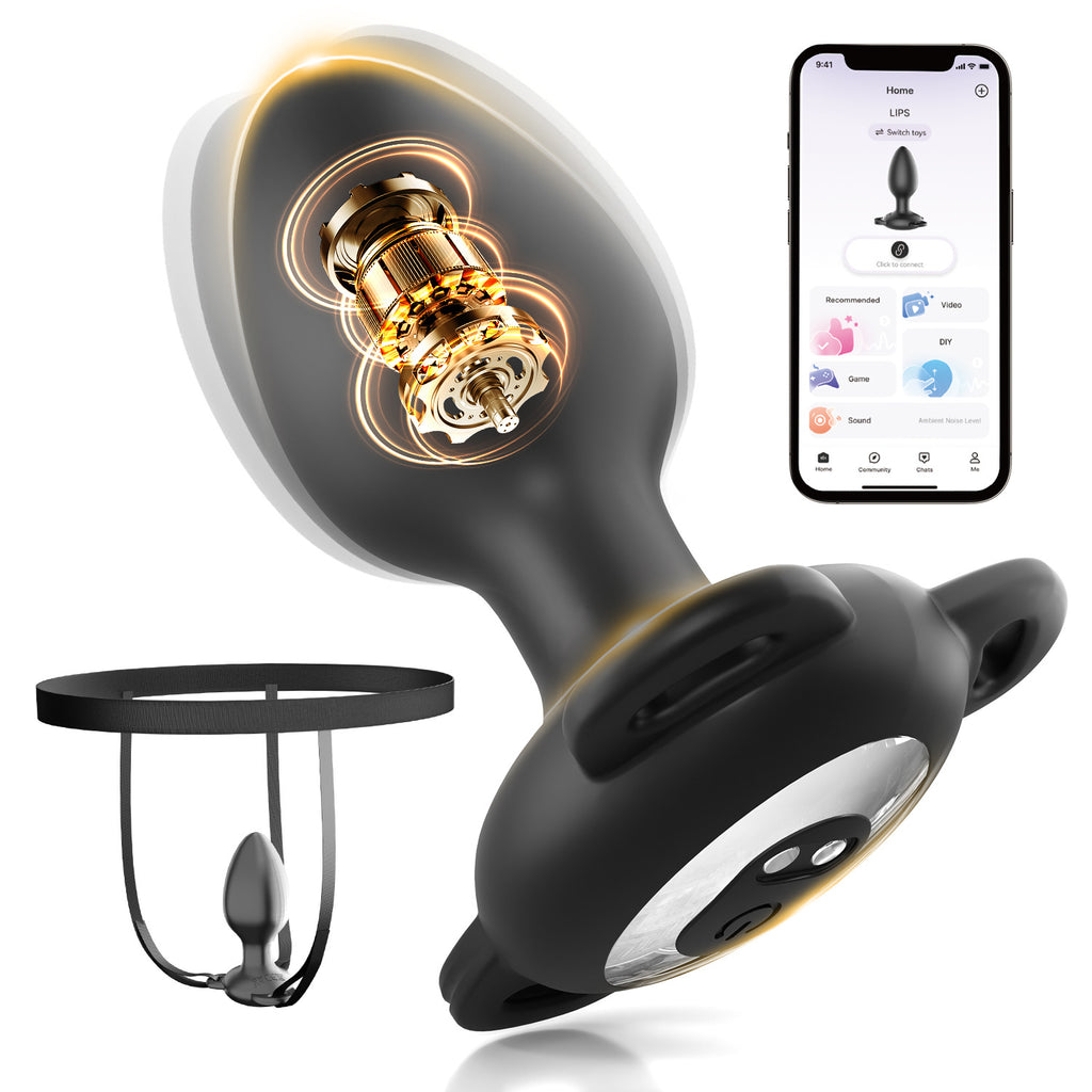 Barnes Wears Anal Plug APP Vibrating Remote-Controlled G-Spot Self-Stimulation Toy for Outdoor Use