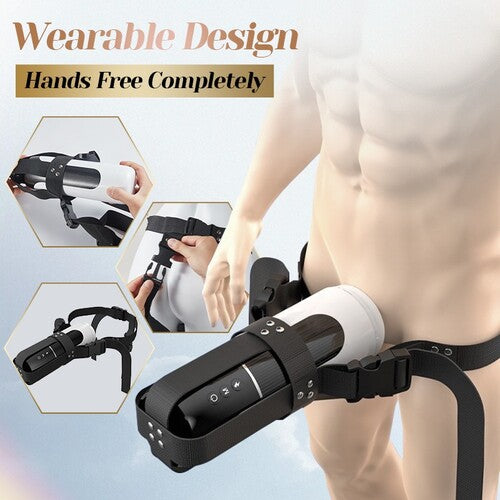 Saith Wearable 7 Thrusting & Vibrating Heating Vocable Masturbator Male Sex Toys