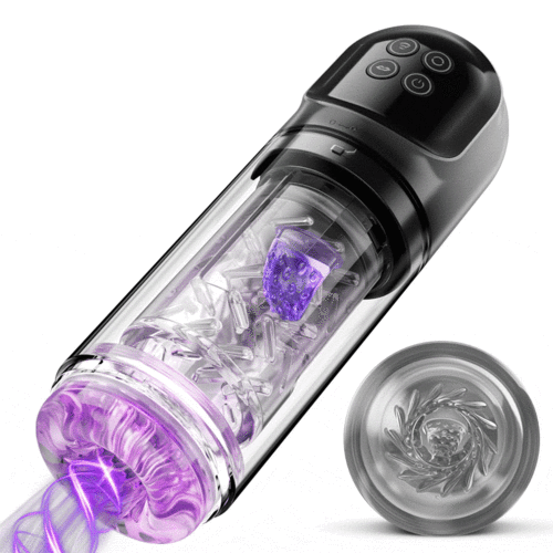 Vortex - 7-Mode Rotating & Suction Vacuum Masturbator Cup