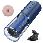 【Free Lube！】Bluesea 6 Bi-Directional Thrusting Rotation Masturbator With Suction Base