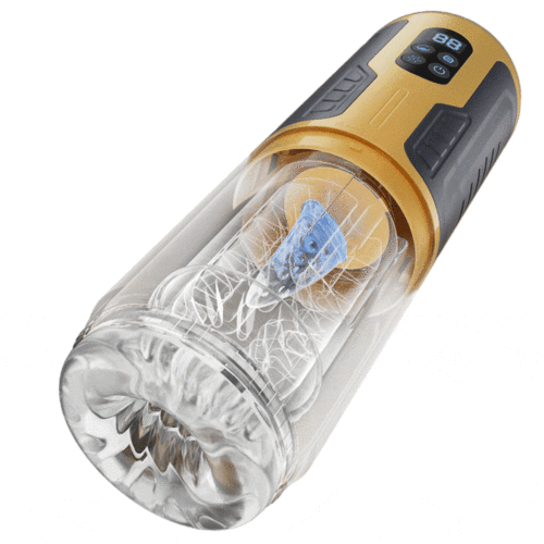 【Upgraded】 Male Electric Masturbator – 7 Telescopic, Rotating & Vibrating Modes with Dual Motors & LCD Display