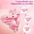 Night Cherry Butterfly Kiss Milk Clip Vibration Massager Chest Flirting, Teasing, Stimulating Vibration Couple Interaction Training Sex Products