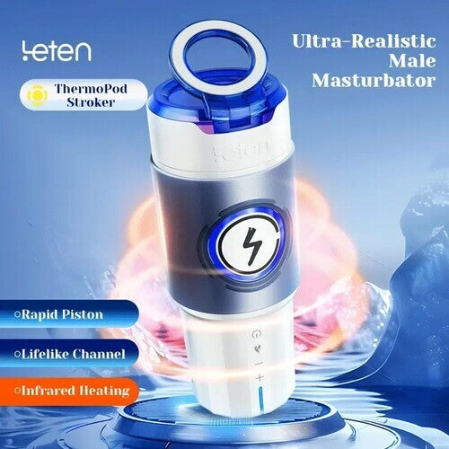 Leten ThundercoreX 6 Thrusting Infrared Heated Realistic Vaginal Masturbator