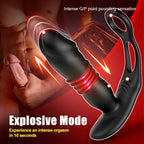 SAUL Glans Thrusting Vibrating Prostate Massager For Improved Arousal & Prostate Health