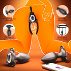 Barnes Wears Anal Plug APP Vibrating Remote-Controlled G-Spot Self-Stimulation Toy for Outdoor Use