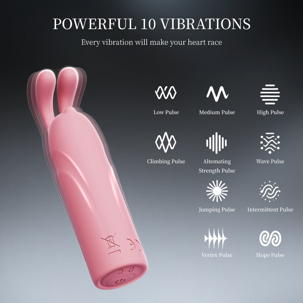 Rabbit vibrator, damp pen, strong earthquake masturbator, sex toy, devil's egg vibrator