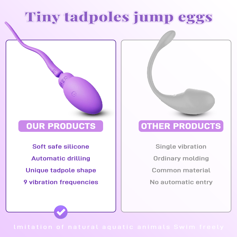 APP tadpole jumping egg vibrating female G-spot orgasm adult sex toy