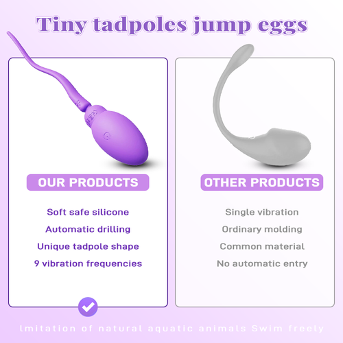 APP tadpole jumping egg vibrating female G-spot orgasm adult sex toy