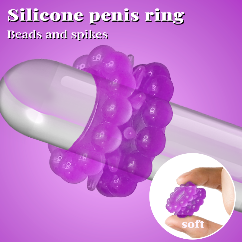Men's Lock Essence Ring Sex Reusable Burr Wolf Teeth Set Invisible Sheep Eye Ring Condom Adult Products Couple