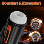 【Free Lube】Romanlust 6 IN 1-10 Vibrating & Thrusting with 4 Sucking Male Maturbator Male Sex Toy