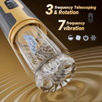 【Upgraded】 Male Electric Masturbator – 7 Telescopic, Rotating & Vibrating Modes with Dual Motors & LCD Display