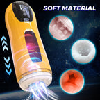 Secret Flame Airplane Cup Fully Automatic Telescopic Vibration Male Training Masturbator Adult Sex Toy