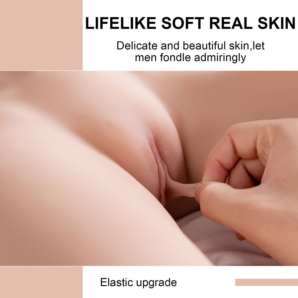 Rosman adult solid doll half body inverted male sex toy