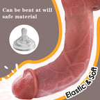 Coarse liquid silicone simulation penis, female suction cup, manual dildo, masturbation, sex toy, adult toy
