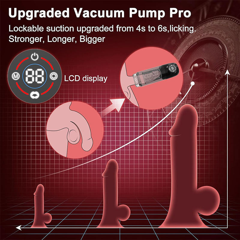 Newvibe Seductive Succubus 7 Rotating 7 Sucking Lcd Display Pumps & Enlargers Automatic Male Masturbator