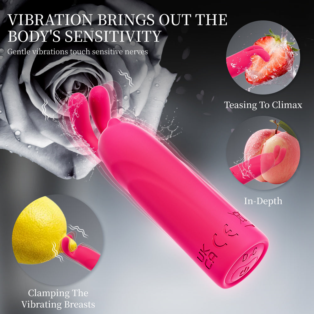 Rabbit vibrator, damp pen, strong earthquake masturbator, sex toy, devil's egg vibrator