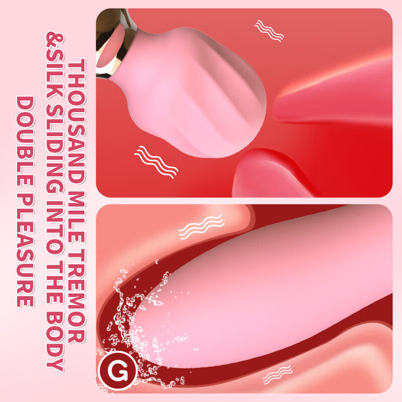 Shanggan Variable Frequency Dual Head Silicone Female AV Vibrator Charging Massage Stick Masturbator Adult Sex Products Heating