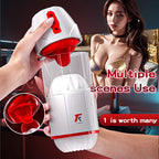 Night cherry blossom demon tongue king airplane cup tongue licking electric male fully automatic sucking masturbator sex toy