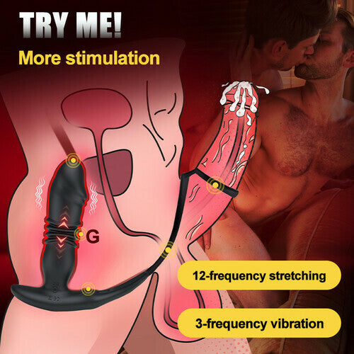 SAUL Glans Thrusting Vibrating Prostate Massager For Improved Arousal & Prostate Health