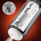 Romanlust LCD Sucking Thrusting Vibrating Male Masturbator Male Sex Toy