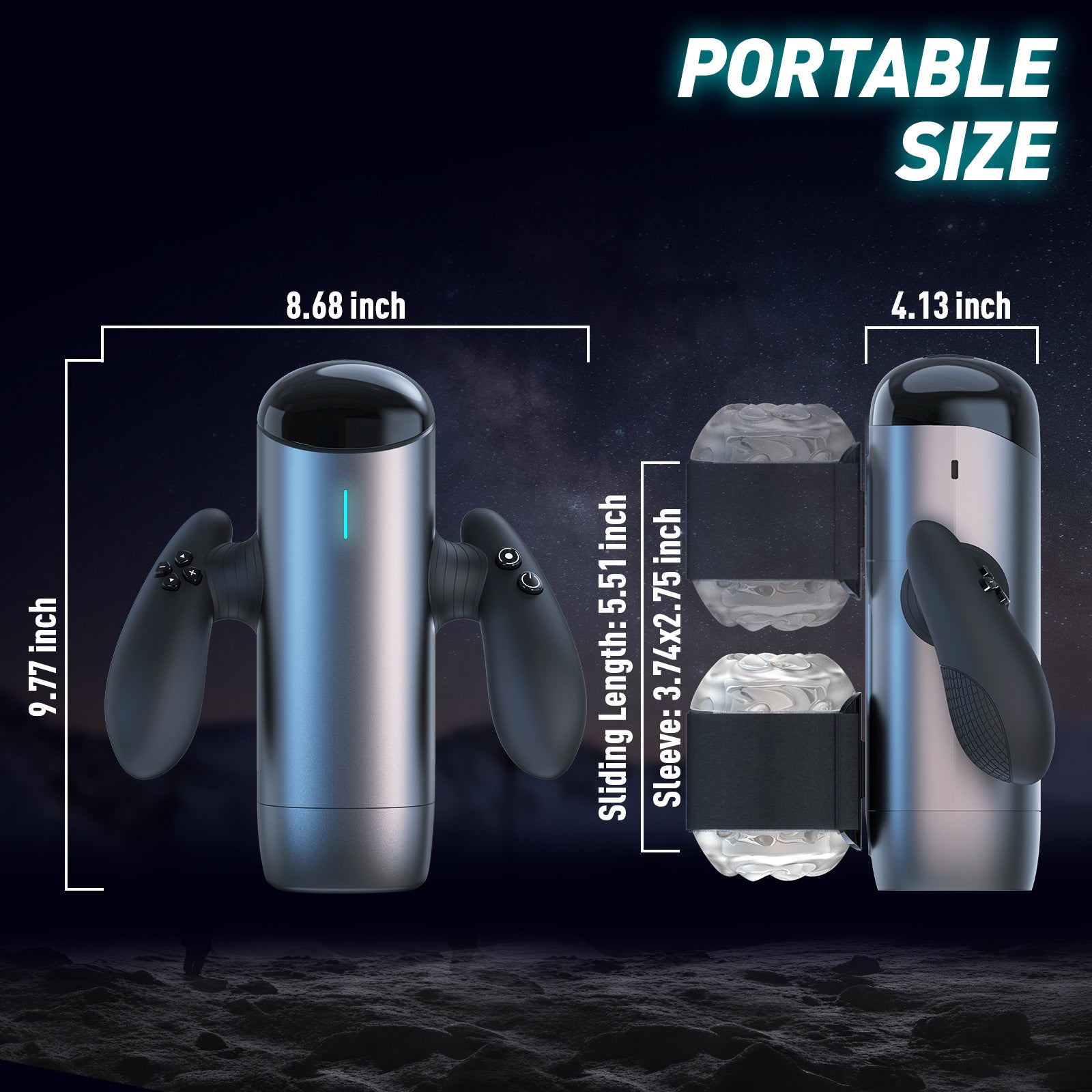 Powerful Electric Male Sex Toy with Telescopic Handle for Long Distance Use