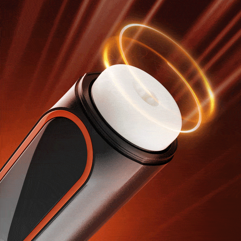 Romanlust LCD Sucking Thrusting Vibrating Male Masturbator Male Sex Toy