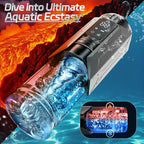 King - 7 Mode Vacuum Thrusting & Sucking & Vibrating Masturbator with LCD Display