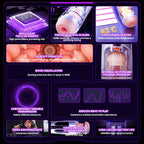 Space plane cup telescopic automatic electric male masturbation simulation channel sex supplies warm up panting voice