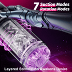 Vortex - 7-Mode Rotating & Suction Vacuum Masturbator Cup