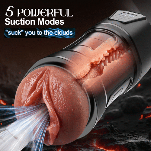 Challenger - 10 Vibrations 5 Suctions Ultra-Realistic Vagina Simulated Masturbator