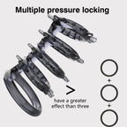Sex lock set, dragon bone, black wheel ring, men's crystal blocking ring, multiple restraint, wolf tooth set, couple's sex toy