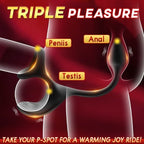 Zenith - Spherical Vibrating Anal Plug with Penis Rings