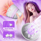 Angel Mask Breast Massager Nipple Female Flirting Vibration Sucking Multiple Modes