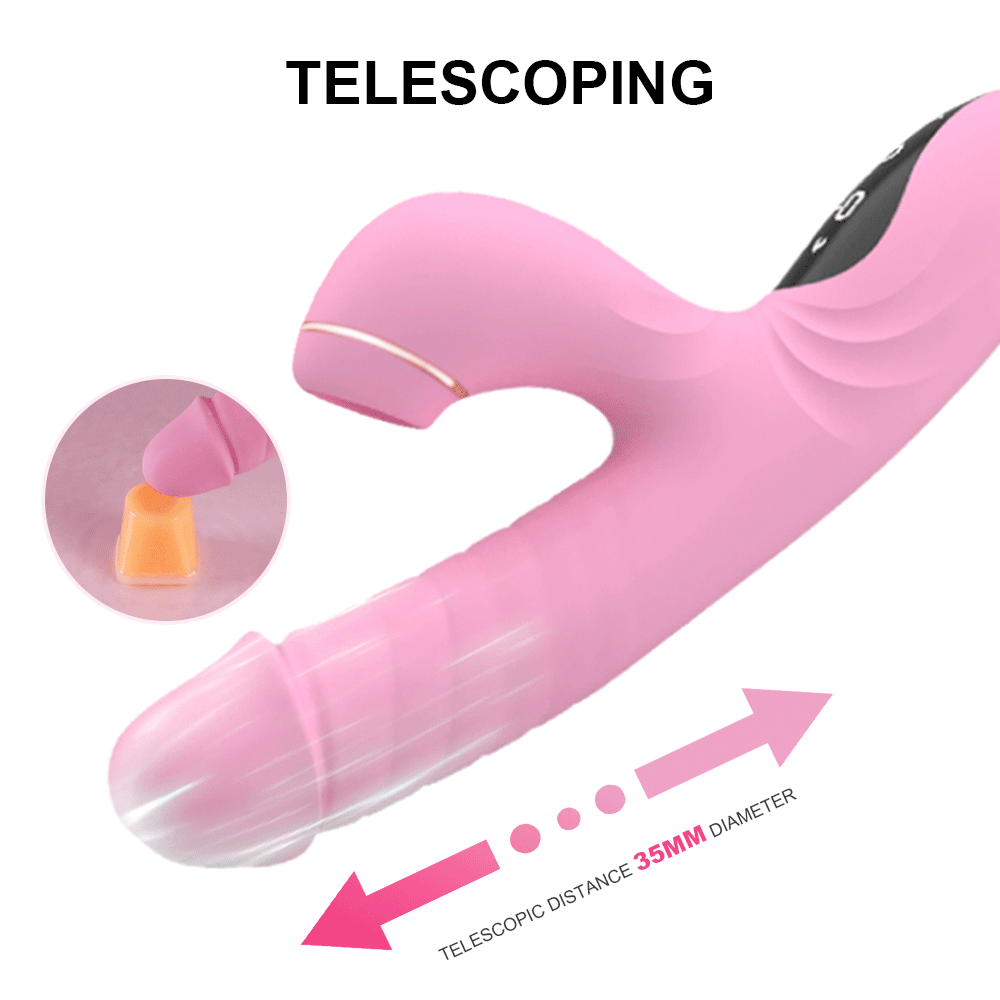 Night Sakura Water Moe – G-spot High-Frequency Telescopic Vibrator with Suction & Tongue Stimulation